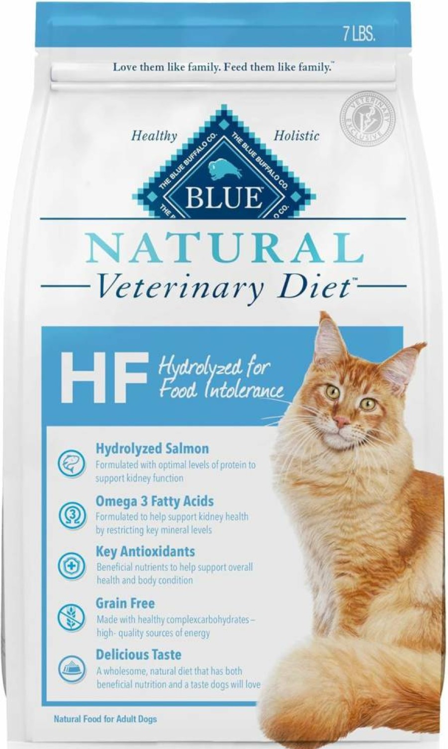 Blue Buffalo Hydrolyzed Salmon Veterinary Diet Dry Cat Food for Food Intolerance - 7lb Prescription Required