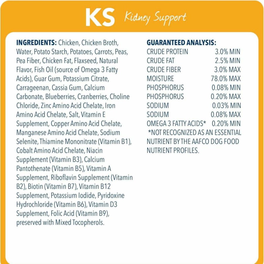 Blue Buffalo Wet Dog Food for Kidney Support - Natural Veterinary Diet KS, Chicken Recipe, 12.5-Oz Cans (Pack of 12)