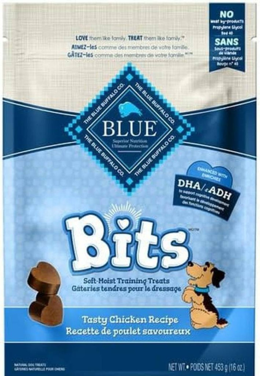 Blue Buffalo Blue Bits Soft-Moist Beef Flavor Dog Training Treats – 9oz Resealable Bag for Puppies & Adult Dogs