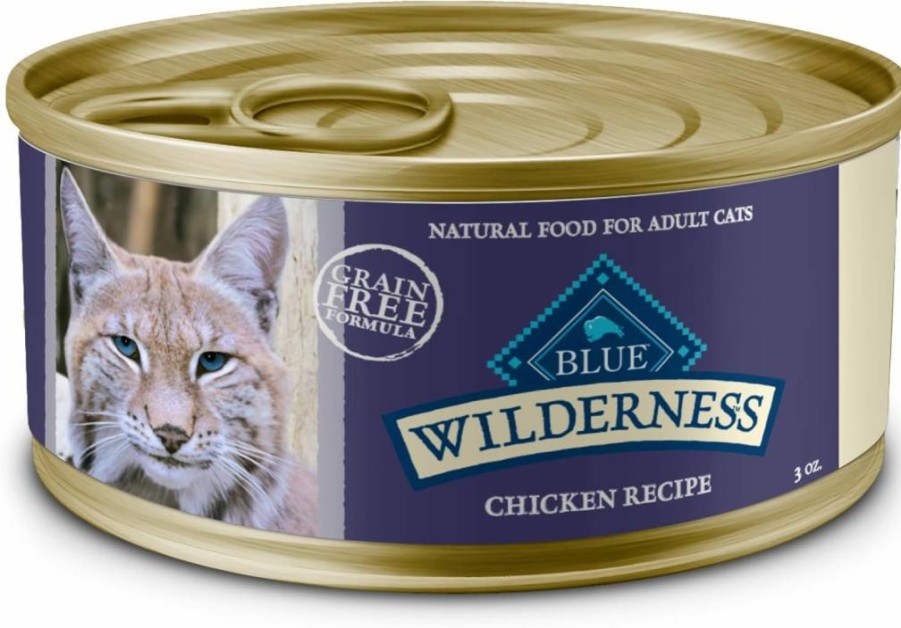 Blue Buffalo Wilderness Grain-Free Duck Pate Wet Cat Food for Adults - High Protein, 3 oz Cans (24 Pack)