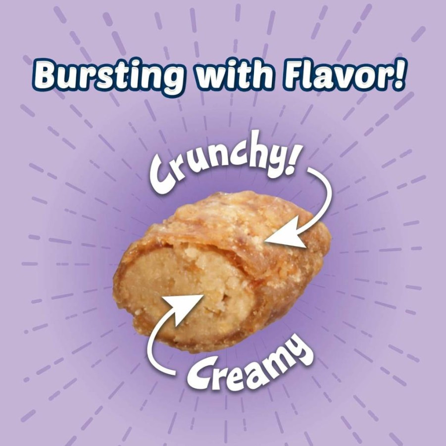 Blue Buffalo Paw-Lickin' Chicken Cat Treats - Crunchy & Creamy Training Snacks, 2-Oz Bag (6 Pack)