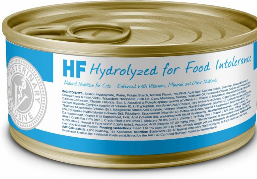 Blue Buffalo Hydrolyzed Salmon Wet Cat Food for Food Intolerance - Vet Prescription Required, 5.5-Oz Cans (24 Pack)