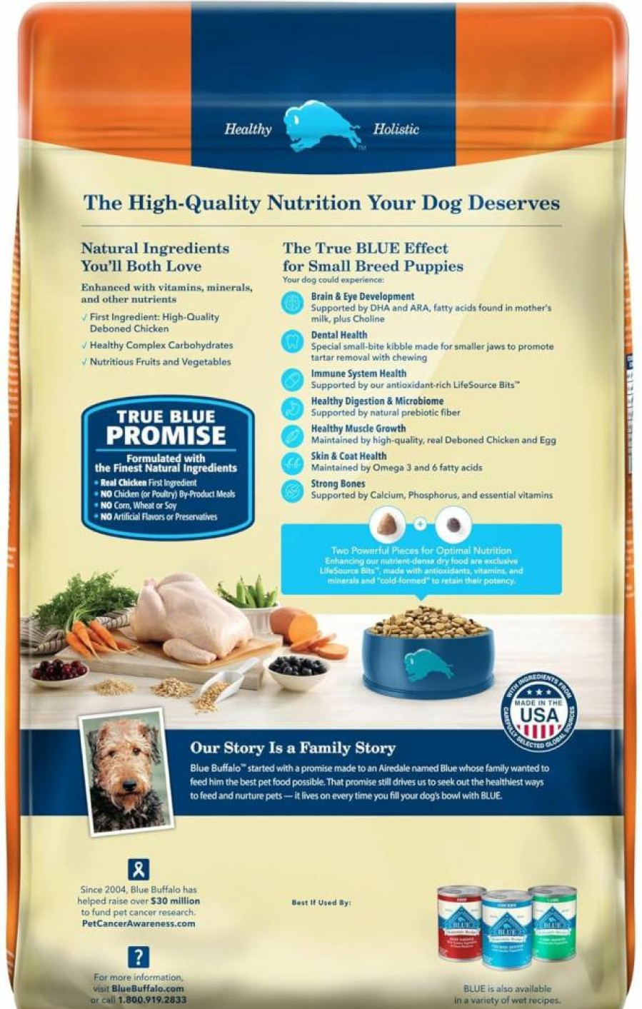 Blue Buffalo Life Protection Formula Large Breed Puppy Dry Dog Food - Chicken & Brown Rice Recipe, DHA, Antioxidants, 34lb Bag, Natural Ingredients