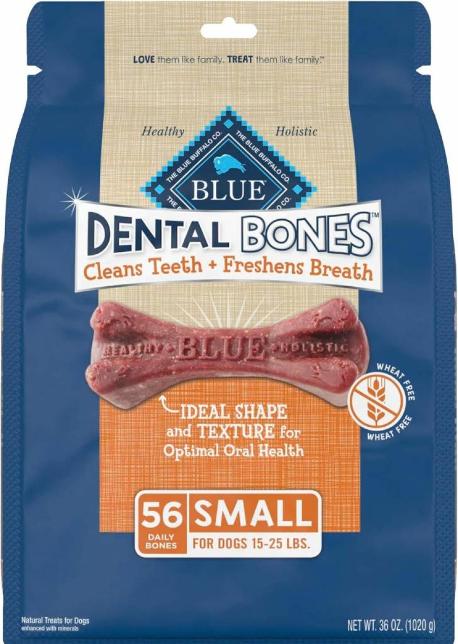 Blue Buffalo Small Dog Dental Chews Natural Teeth Cleaning Treats Value Pack