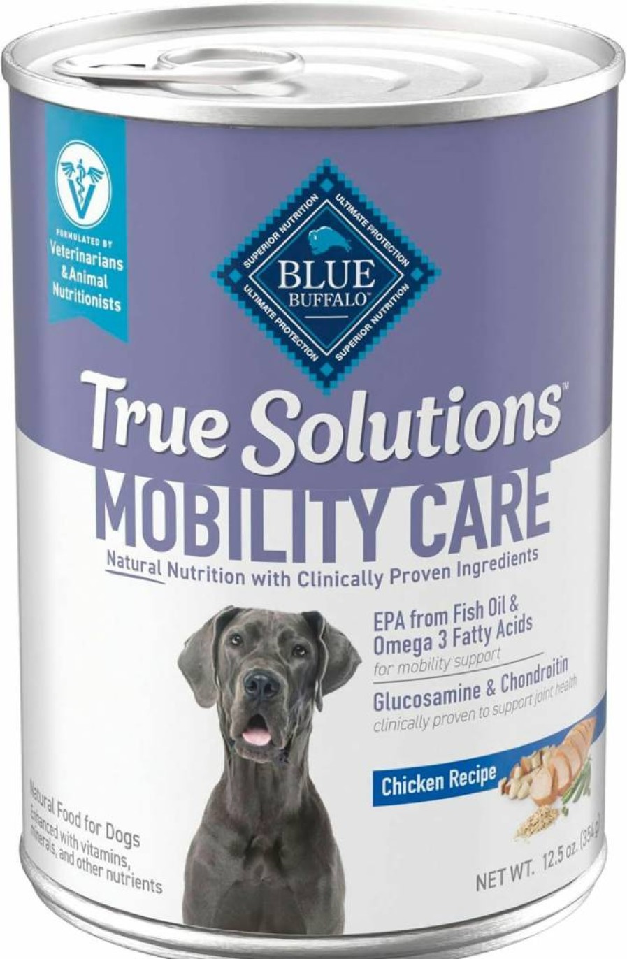 Blue Buffalo True Solutions Mobility Care Natural Chicken Wet Dog Food for Adult Dogs - 12.5 Oz Cans (12-Pack)