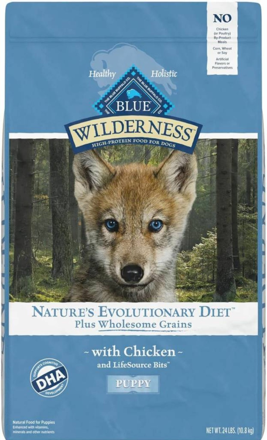 Hill's Science Diet High Protein Natural Puppy Dry Dog Food with Wholesome Grains, Chicken Recipe, 24-Lb Bag