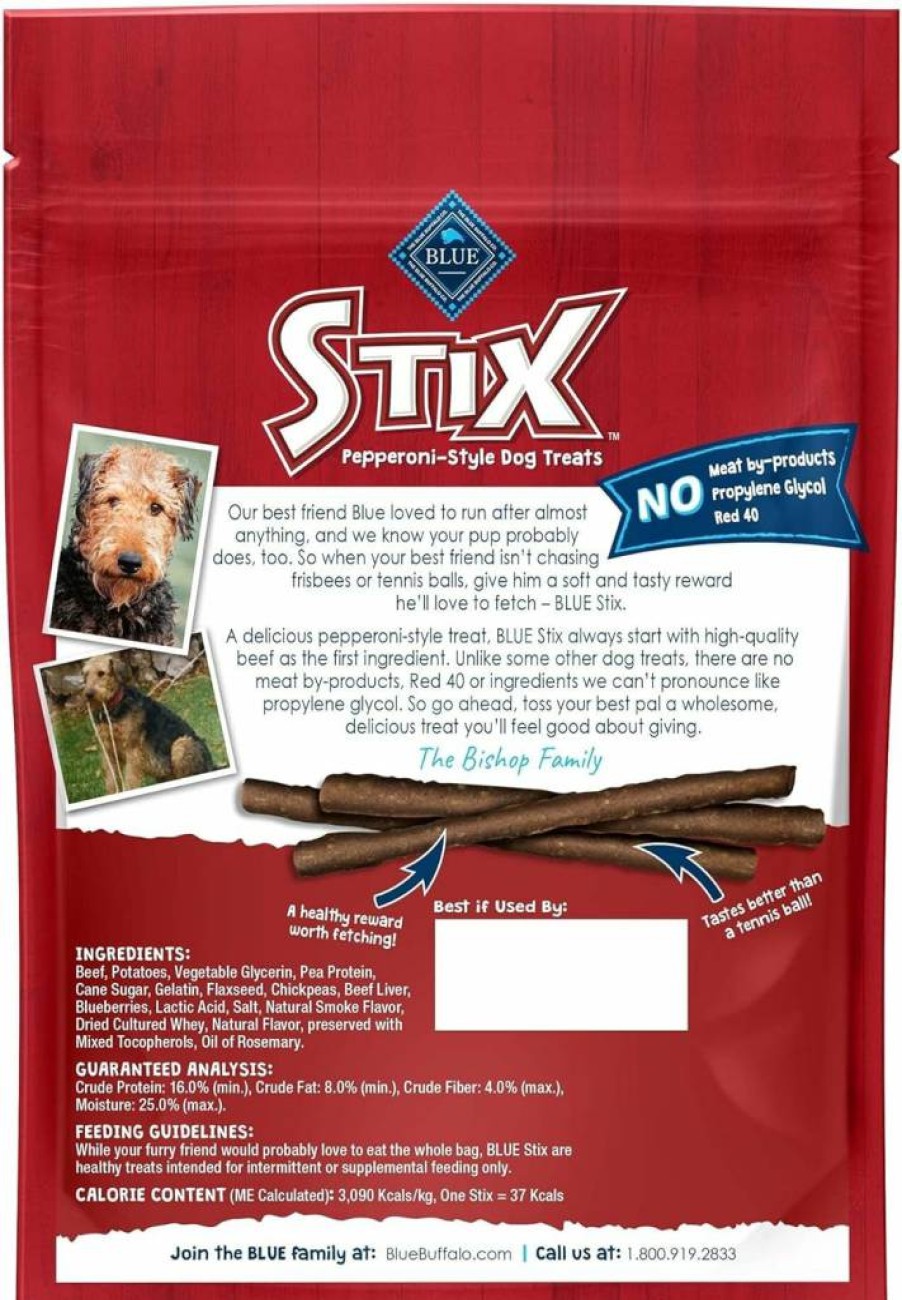 Blue Buffalo Natural Soft Moist Dog Treats with Lamb Recipe - Healthy Training Snacks for Dogs