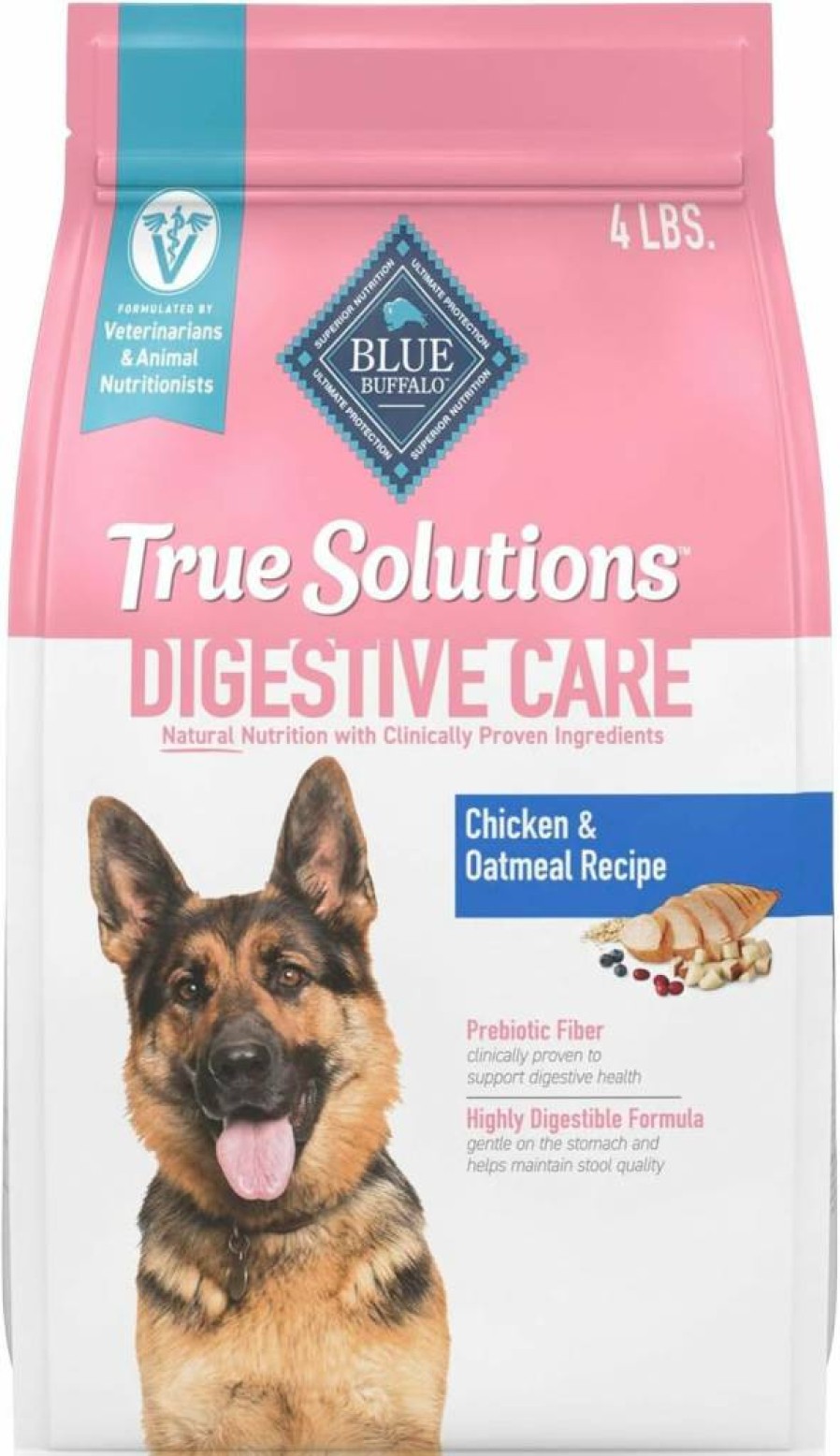 Blue Buffalo True Solutions Digestive Care Natural Adult Dry Dog Food, Chicken Recipe, 11 lb Bag