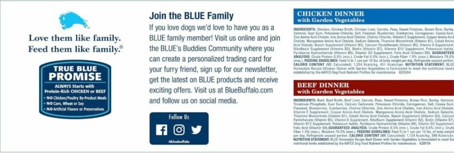 Blue Buffalo Homestyle Recipe Natural Adult Wet Dog Food Variety Pack - Chicken & Beef, 12.5-Oz Cans (8-Pack, 4 of Each Flavor)