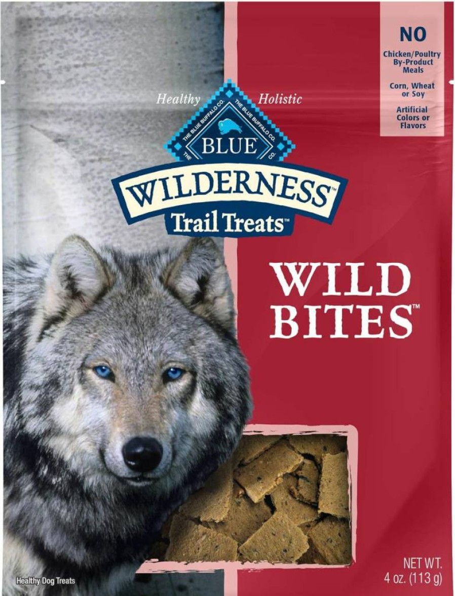 Blue Buffalo Wilderness Grain-Free High-Protein Chicken Dog Treats - Natural Ingredients for Healthy Pets