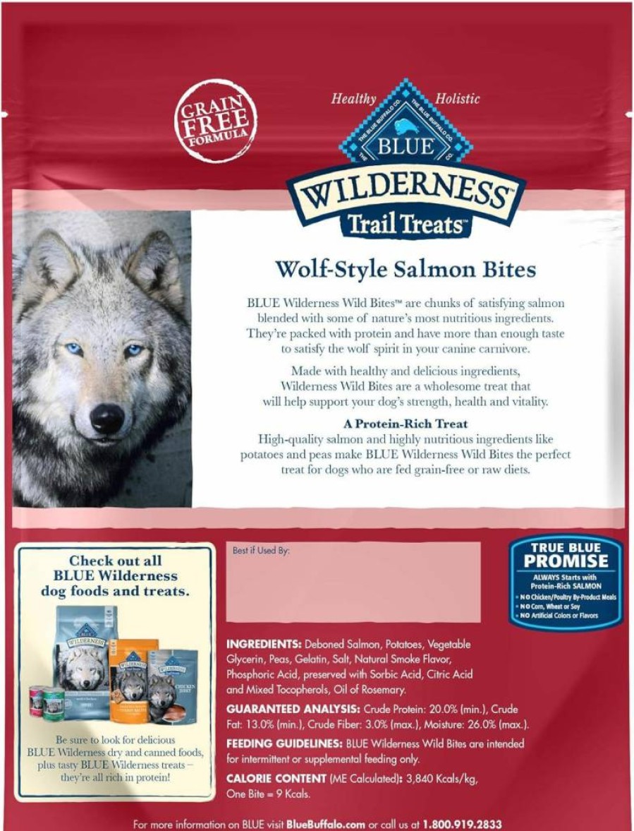 Blue Buffalo Wilderness Grain-Free High-Protein Chicken Dog Treats - Natural Ingredients for Healthy Pets
