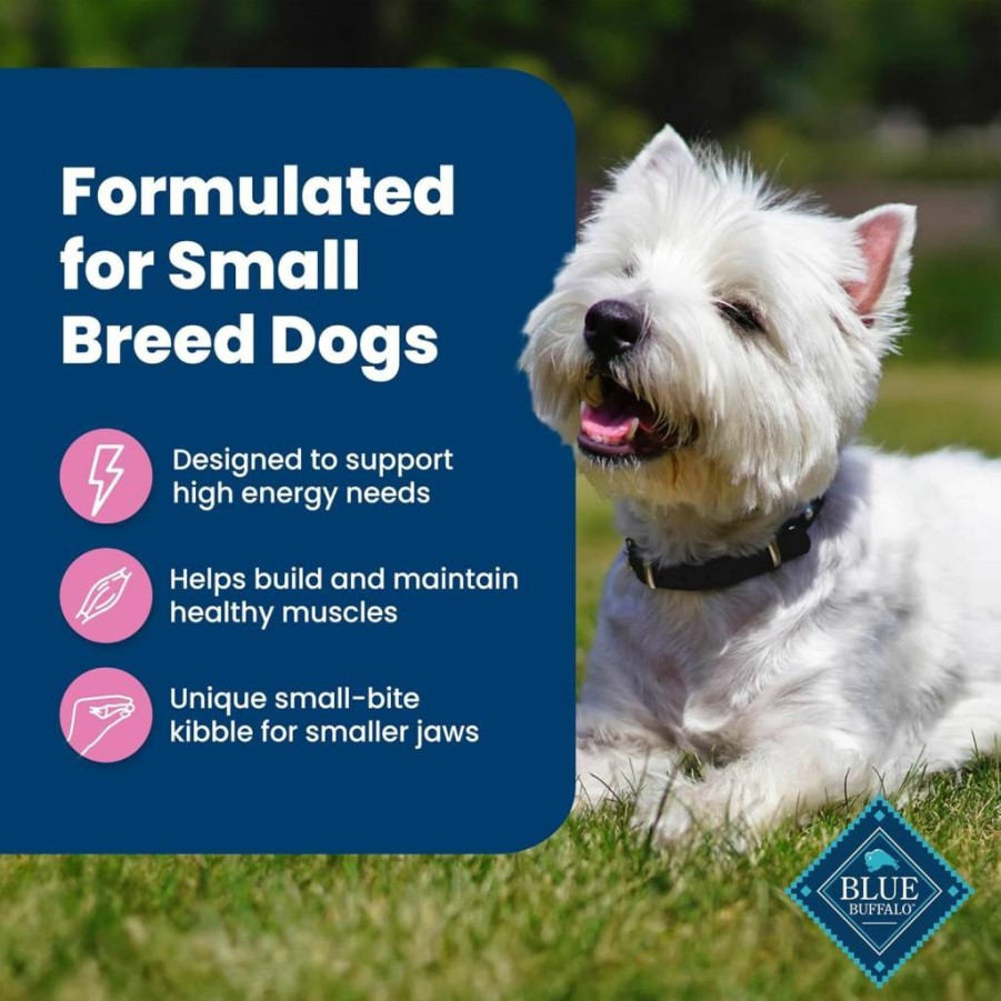 BLUE WILDERNESS High Protein Natural Adult Small Breed Dry Dog Food with Chicken, 4.5-Lb Bag