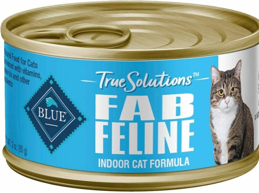Blue Buffalo True Solutions Fab Feline Natural Adult Indoor Cat Food, Chicken Recipe in 3-Oz Cans (24-Pack)
