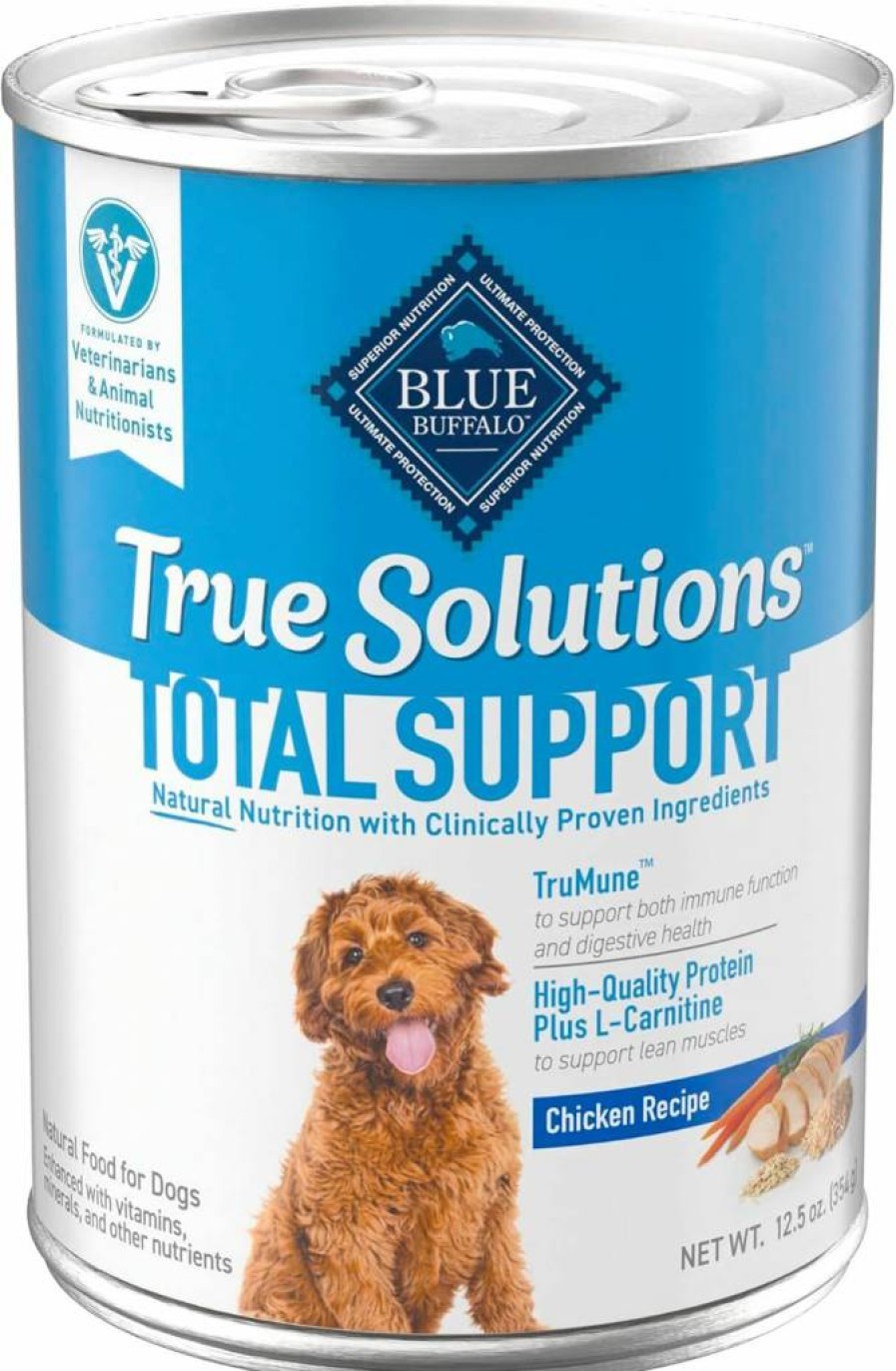 Blue Buffalo True Solutions Total Support Adult Wet Dog Food - Natural Chicken Recipe, 12.5 Oz Cans (12 Pack)