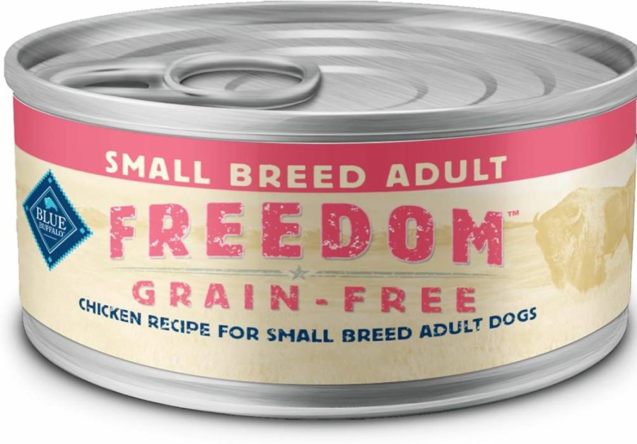 Blue Buffalo Freedom Grain-Free Small Breed Wet Dog Food, Chicken Recipe, 5.5-Oz Cans (24 Pack) – Natural Ingredients, Made in USA, High Energy Support
