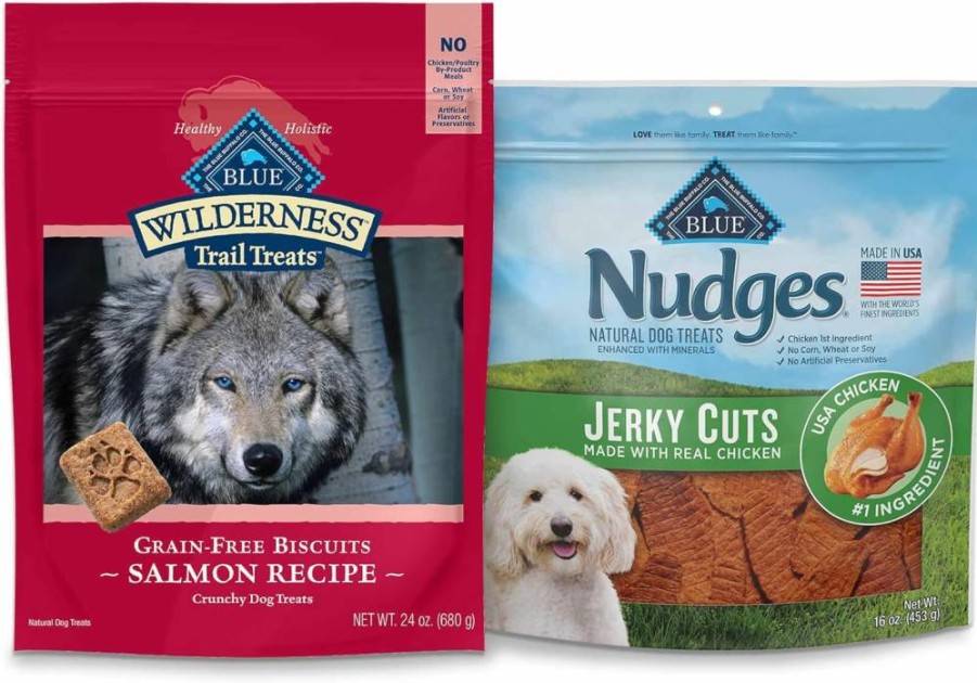 Nudges Dog Treats Variety Bundle with Chicken and Salmon – Healthy Natural Snacks for Dogs