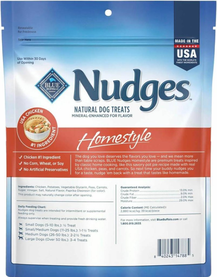 Blue Buffalo Homestyle Natural Dog Treats with Beef and Rice – Healthy Training Snacks for Dogs