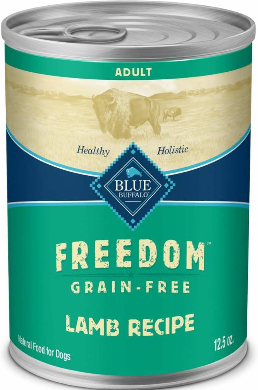 Blue Buffalo Freedom Grain-Free Wet Dog Food, Chicken Recipe, Gluten-Free, No Artificial Preservatives, Natural Ingredients, 12.5-Oz Cans (12-Pack)