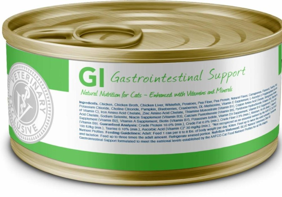 Blue Buffalo Vet Diet GI Support Wet Cat Food, Chicken Recipe, 5.5-Oz Cans (24-Pack) - Prescription Required