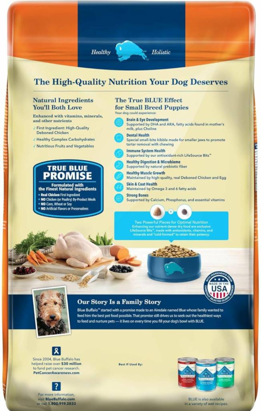 Blue Buffalo Life Protection Formula Large Breed Puppy Dry Dog Food - Natural Chicken & Brown Rice Recipe with DHA, Antioxidants - 15lb Bag